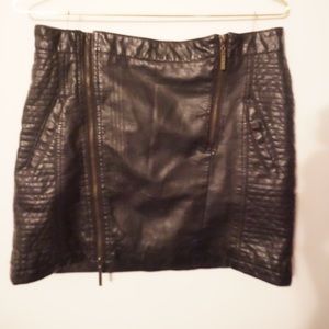 Faux Leather Mini skirt